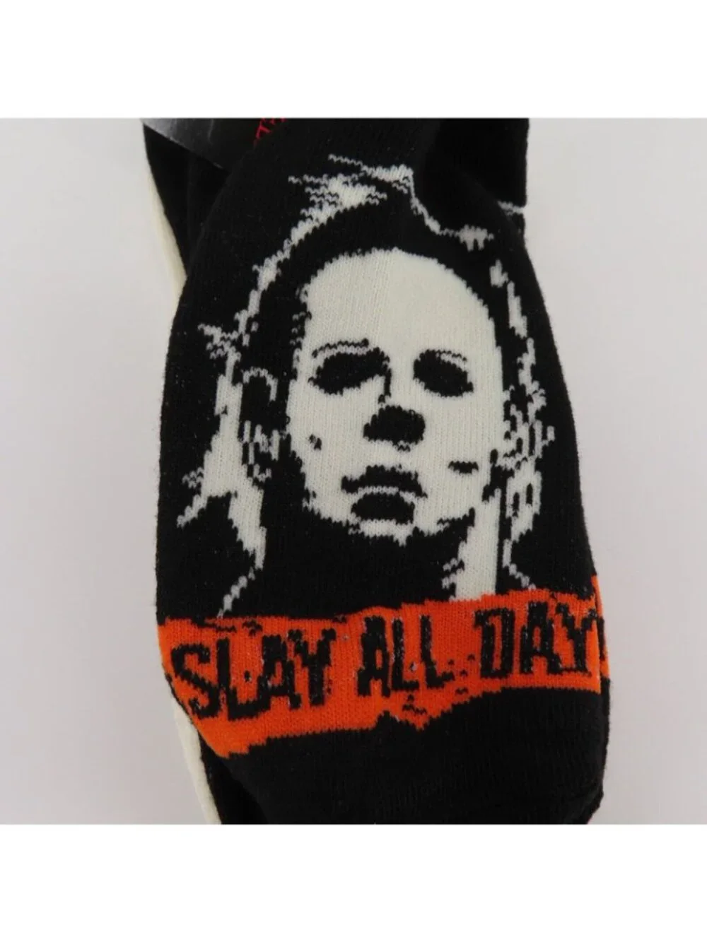 Halloween II Michael Myers Womens 4-10 No Show Socks Kill Count Horror Movie NEW